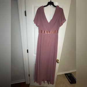 Beautiful, elegant, dusty, mauve dress